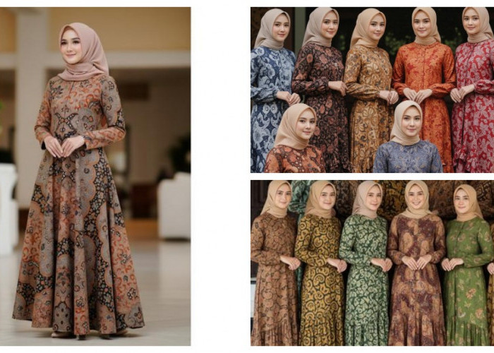 9 Model Gamis Batik untuk Organisasi Wanita: Elegan, Profesional, dan Tetap Anggun