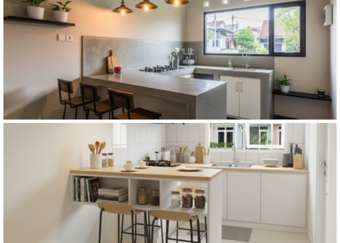 Dapur Kecil Jadi Stylish: Ide Meja Bar Minimalis, Simpel tapi Multifungsi