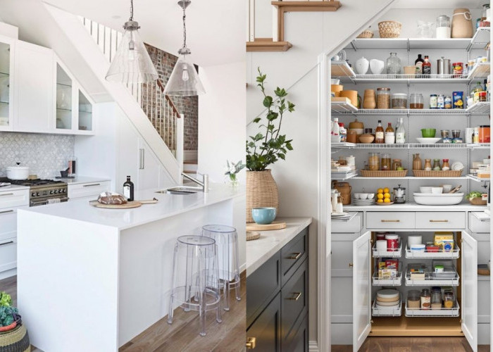 Model Dapur Bawah Tangga Modern untuk Rumah 2 Lantai yang Hemat Tempat!