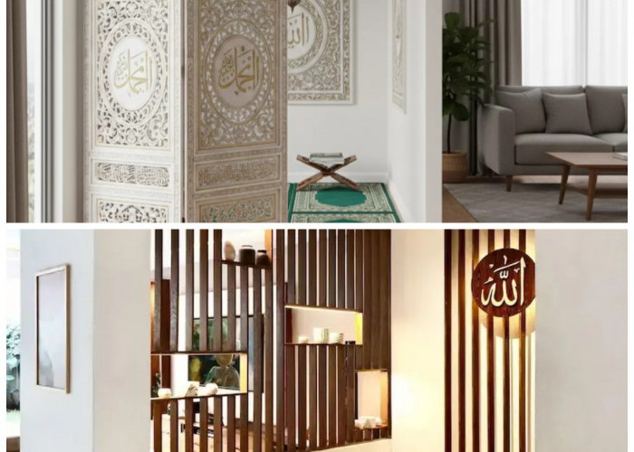 14 Ide Sekat Mushola di Dalam Rumah yang Bikin Ibadah Makin Khusyuk Tanpa Bikin Rumah Sempit