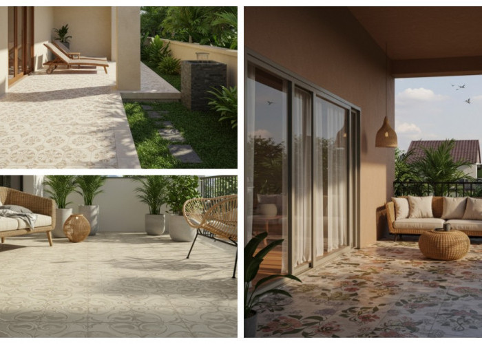 Sentuhan Floral yang Elegan: 5 Keramik Motif Bunga untuk Teras Rumah Modern