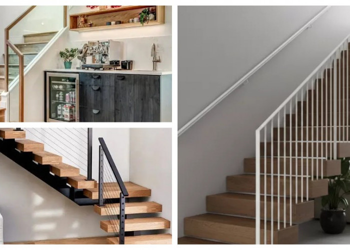 7 Inspirasi Tangga Kayu dan Railing Besi, Bikin Interior Rumah Makin Modern!