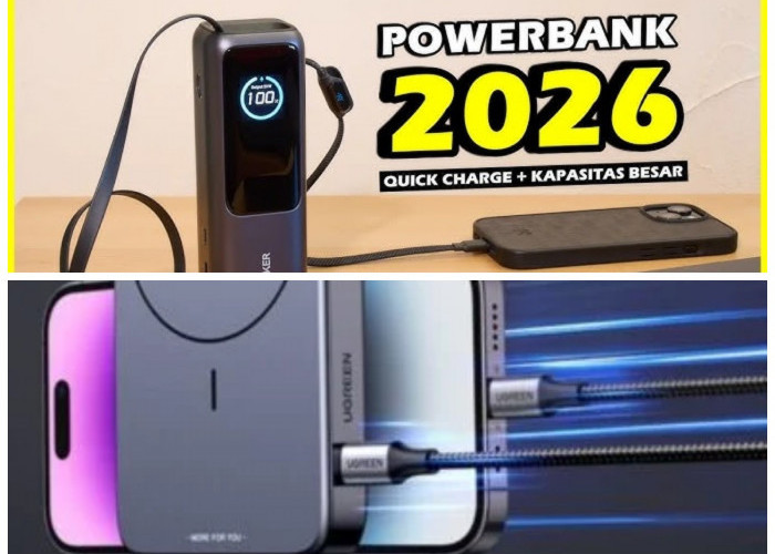 3 Powerbank Canggih 2026 dengan Output Super Cepat, Isi Banyak Perangkat Sekaligus Lebih Praktis