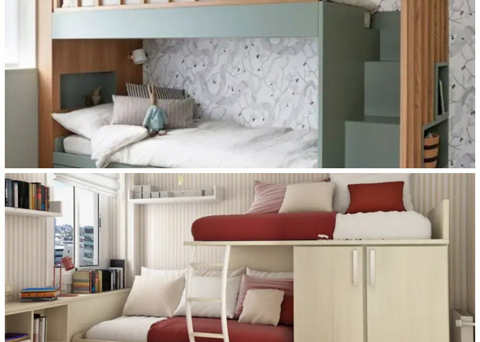 Solusi Hemat Ruang! Kamar Tidur Lebih Tertata dengan Kasur Tingkat Bergaya Minimalis