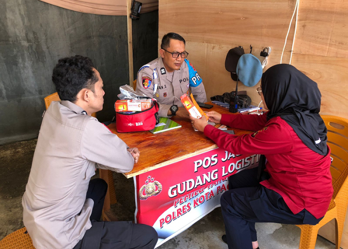 Personel Polres Pagar Alam Jalani Pemeriksaan Kesehatan Rutin Jelang Pengamanan Pemilu 2024