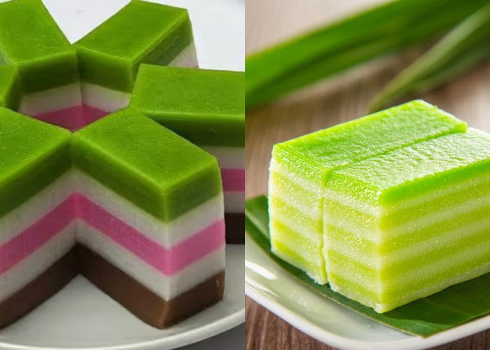 Kue Lapis Tepung Beras Warna-Warni, Lezat dan Cantik di Setiap Lapisan