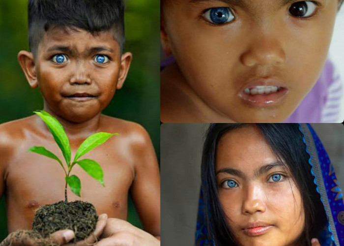 Berwarna Biru. Bola Mata yang Indah 3 Suku Asli Indonesia Bak Orang Bule