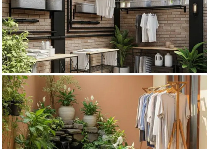 9 Cara Cerdas Menata Jemuran Tersembunyi di Ruang Cuci Mini Tanpa Menghalangi Cahaya Alami