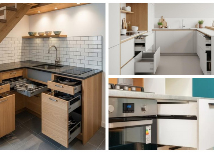 Tampil Rapi dan Maksimal, 6 Hidden Storage Laci Tarik Dapur 2026 yang Wajib Dicoba