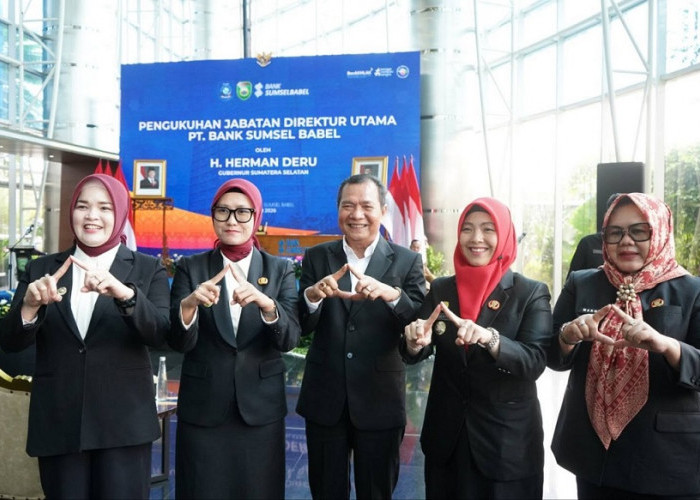 Plt Walikota Pagar Alam Hadiri Pelantikan Dirut Baru Bank SumselBabel