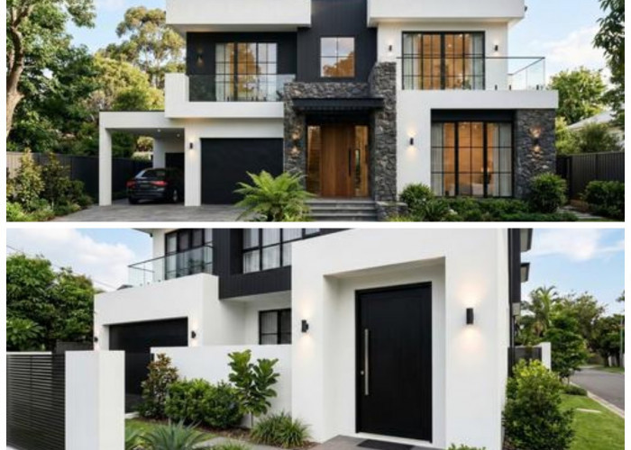 Elegan dalam Kesederhanaan: 7 Model Rumah Minimalis Cat Hitam Putih Paling Eksklusif di Tahun 2026