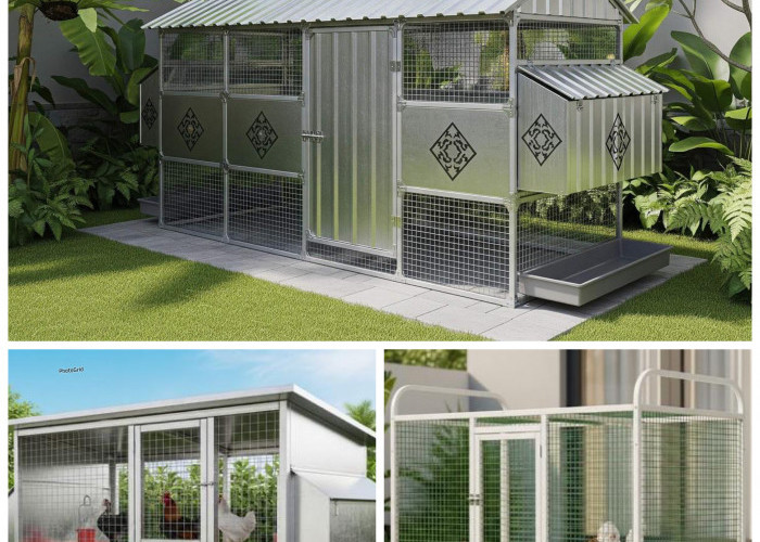 8 Desain Kandang Ayam Galvanis Modern, Awet dan Anti Karat untuk Ternak di Rumah!