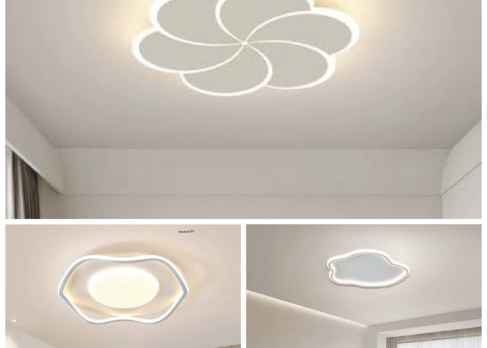 7 model lampu plafon led terbaru 2026, bikin rumah minimalis makin modern dan terang maksimal!
