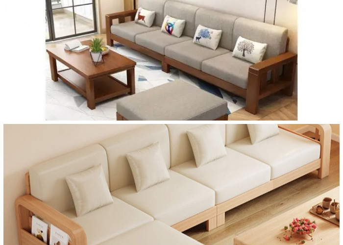 Ruang Tamu Lebih Natural dan Nyaman dengan Sofa Kayu Minimalis Modern