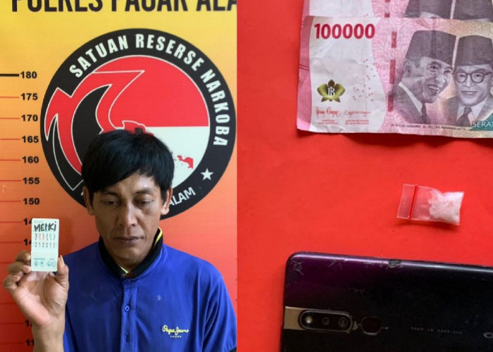 Warga OKU Timur Ketangkap Transaksi Sabu Dikawasan Bandara di Pagar Alam