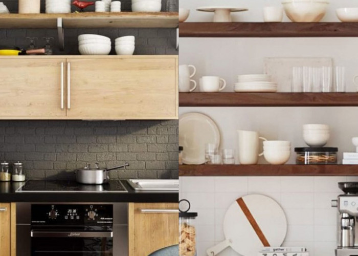 Desain Rak Dapur Minimalis Tempel Dinding untuk Hunian Modern!