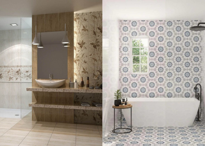 Keramik Dinding Kamar Mandi Motif Bunga, Cantik dan Menyegarkan!