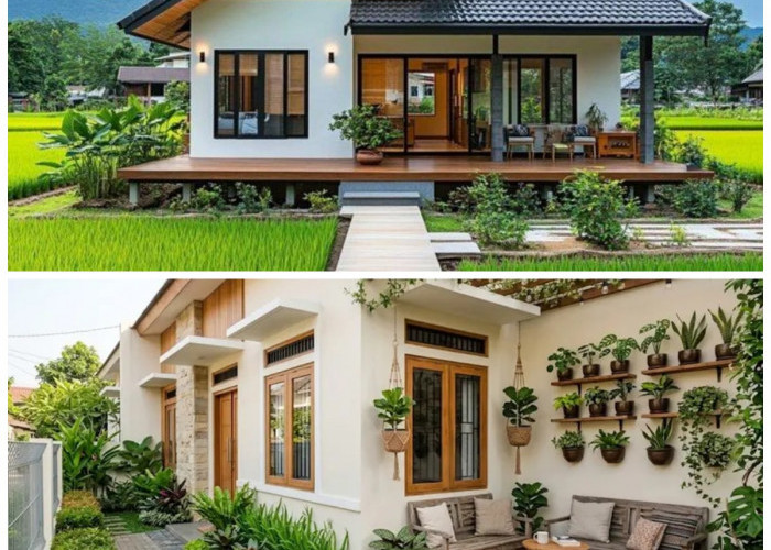 6 Model Rumah Minimalis Bernuansa Kampung dengan Teras Lega dan Nyaman
