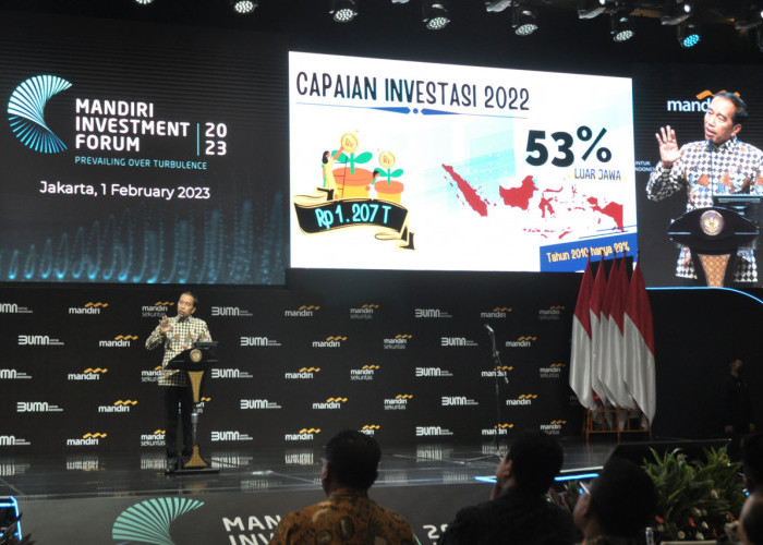 Hadiri Mandiri Investment Forum 2023, Presiden Sampaikan Capaian Target Investasi Indonesia