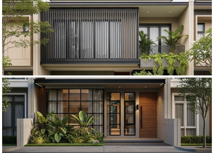 5 Inspirasi Desain Fasad Rumah 2 Lantai Lebar 6 Meter yang Proporsional dan Estetik