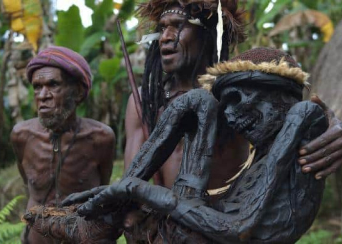 Punya Tradisi Unik! Inilah Sisi Lain Tradisi Suku Dani Dalam Mengawetkan Jasad Panglima Perang Menjadi Mumi 