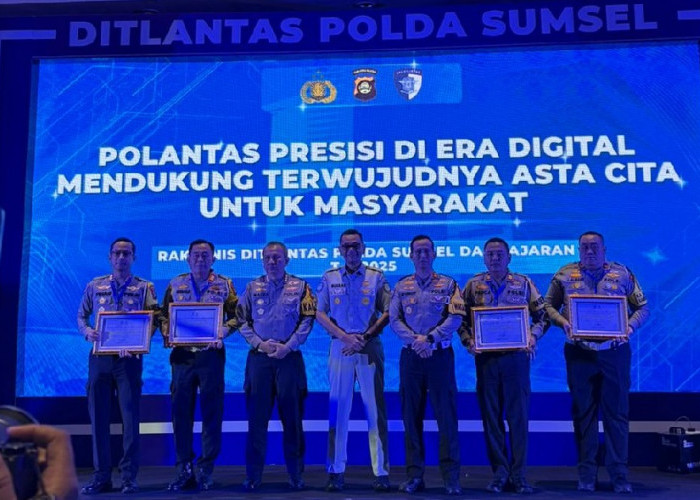 Satlantas Polres Pagar Alam Terima Penghargaan Polda Sumsel, Kategori Pengentryan Data Kesamsatan Terbaik