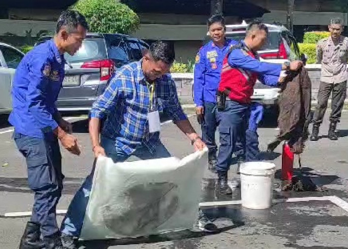 Bekali Masyarakat Pagaralam Dalam Penanganan Kebakaran, Warga Curup Embun II Ikuti Pelatihan Satkamling