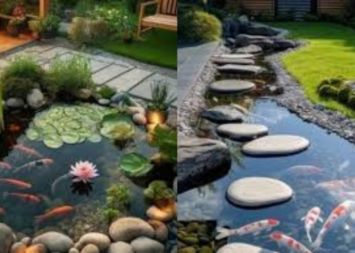 Sentuhan Batu Alam, Kolam Ikan Minimalis Bikin Rumah Lebih Hidup!