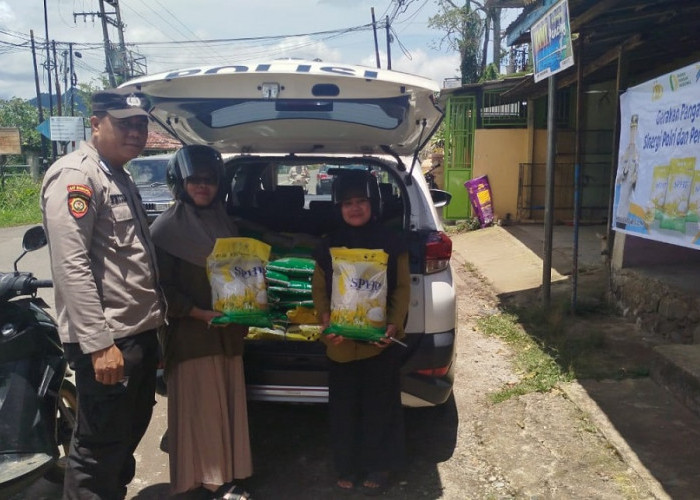 Jaga Daya Beli Masyarakat, Polres Pagar Alam Salurkan 14,5 Ton Beras GPM