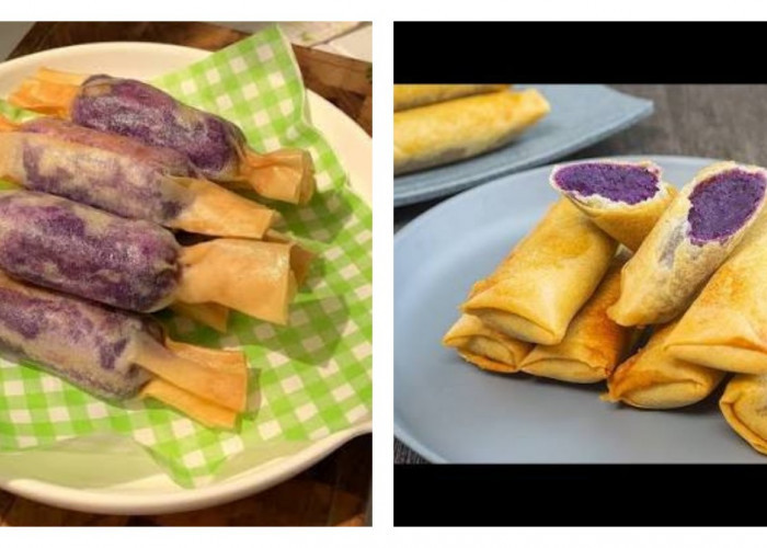 Resep Lumpia Ubi Ungu Renyah dengan Isian Lembut dan Manis