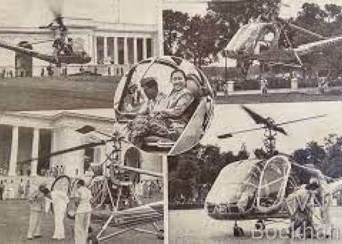 Helikopter Hiller 360, Kendaraan Kepresidenan Soekarno Pertama Di Indonesia! 