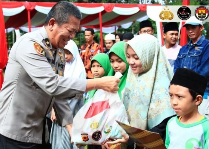 Bakti Polri Presisi Untuk Negeri, 5000 Sembako Dibagikan di Sukabumi