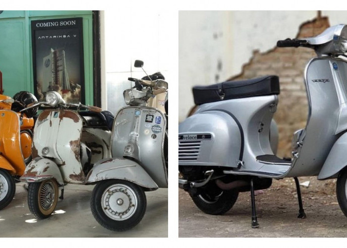 Pesona Vespa Jadul yang Tetap Abadi