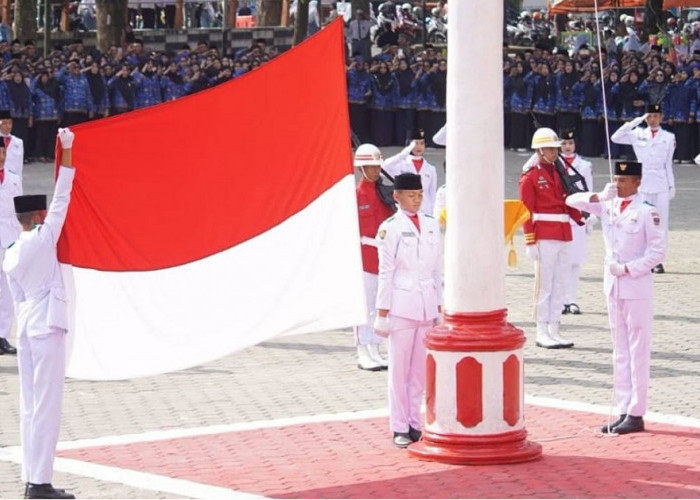 Irup Pengibaran Bendera Merah Putih HUT RI ke-81, Walikota : Momen Kita Bangkit Untuk Indonesia Lebih Baik