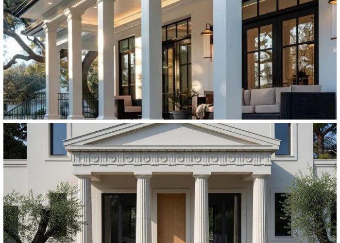 Elegan dan Berkelas! Inspirasi Desain Pilar Depan Rumah Klasik Modern yang Simpel