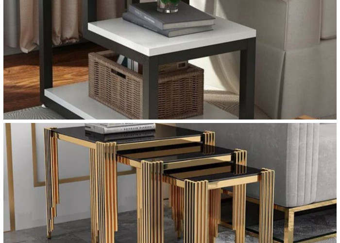 Meja Sudut Multifungsi untuk Ruang Tamu Mini, Hemat Ruang dengan Sentuhan Elegan