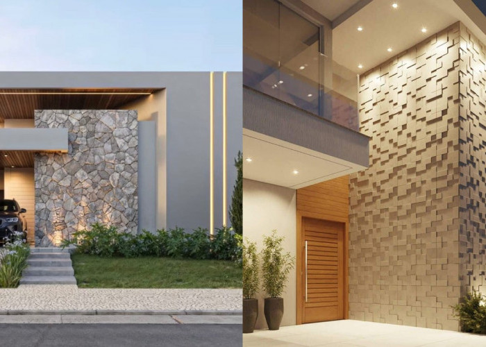 Inspirasi Dinding Rumah Bagian Depan: Natural, Minimalis, dan Artistik!