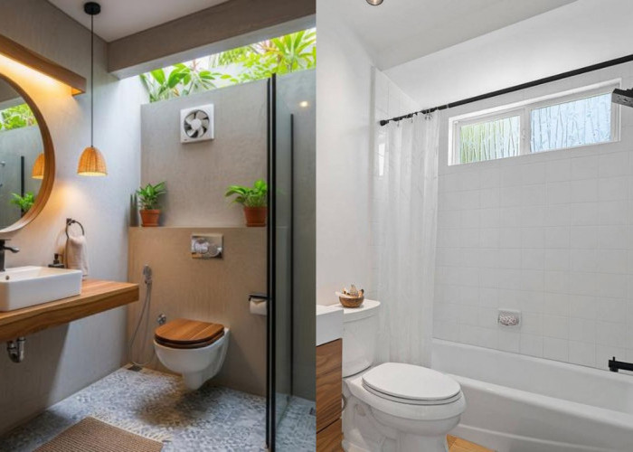 Inspirasi Model Kamar Mandi dengan Ventilasi Atas yang Sehat dan Nyaman!
