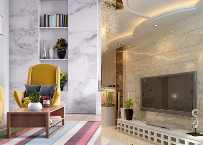 Inspirasi Dinding UV Board Marmer PVC untuk Ruang Tamu yang Mewah!