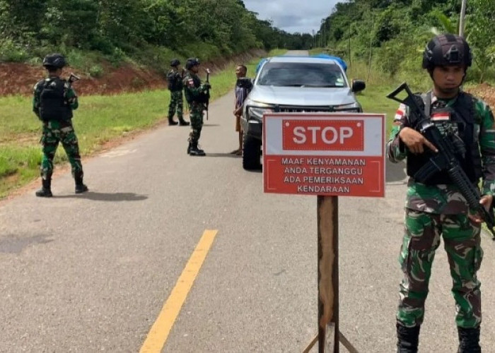Jaga Stabilitas Keamanan Perbatasan RI PNG,  Satgas Pamtas Perketat Jalur Masuk