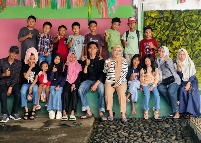 Riuh Tawa di Kolam Beghendam, Siswa MI Darussalam Pagar Alam Lepas Penat Usai Ujian