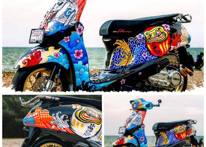 Bukan Sekadar Retro, Modifikasi Grand Filano Hybrid Ini Tampil Sporty ala Jepang! 