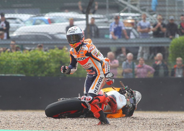 Mengenaskan! Akibat Kecelakaan Moto GP Jerman, Marquez Mundur dari Balapan