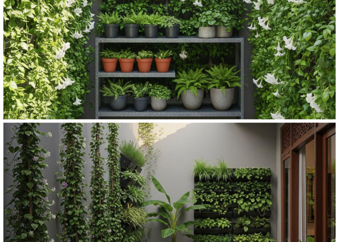 11 Model Asri dengan Pot Tanaman Rambat yang Bikin Rumah Makin Cantik dan Adem