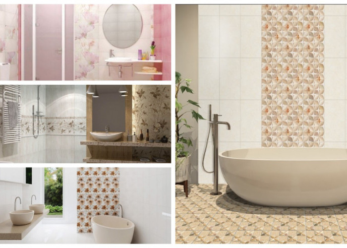 10 Inspirasi Keramik Kamar Mandi Motif Bunga yang Bikin Ruangan Lebih Cantik dan Aesthetic