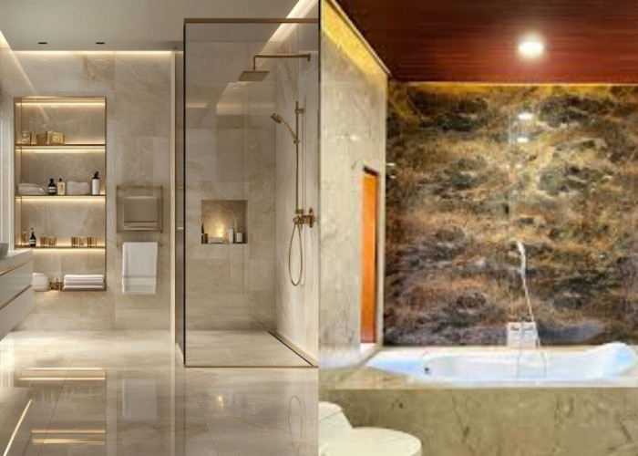 Inspirasi Kamar Mandi Marmer yang Elegan, ala Hotel Bintang Lima!