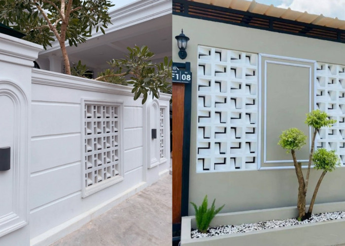 Ide Desain Pagar Tembok Roster yang Aman dan Estetik untuk Hunian Modern!