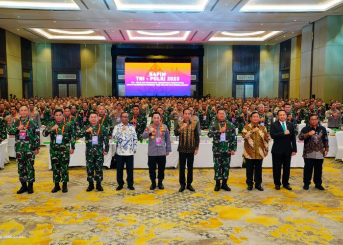 Dibuka Oleh Presiden Joko Widodo,Menhan Hadiri Rapim TNI-Polri 2023