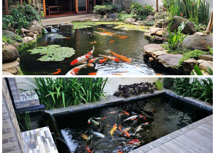 Hadirkan Ketenangan di Rumah dengan Kolam Ikan Minimalis yang Estetik