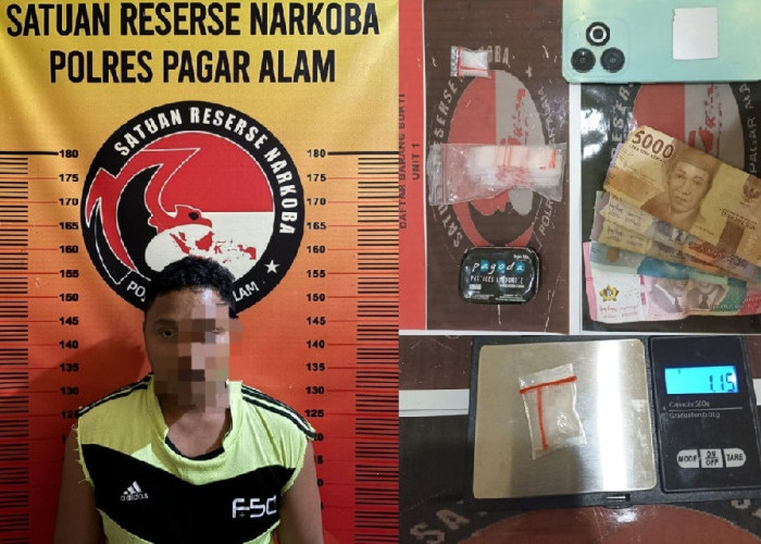 Pengedar Sabu Ini Diringkus di Kontarakannya, Amankan Sepaket Sabu 1,15 Gram